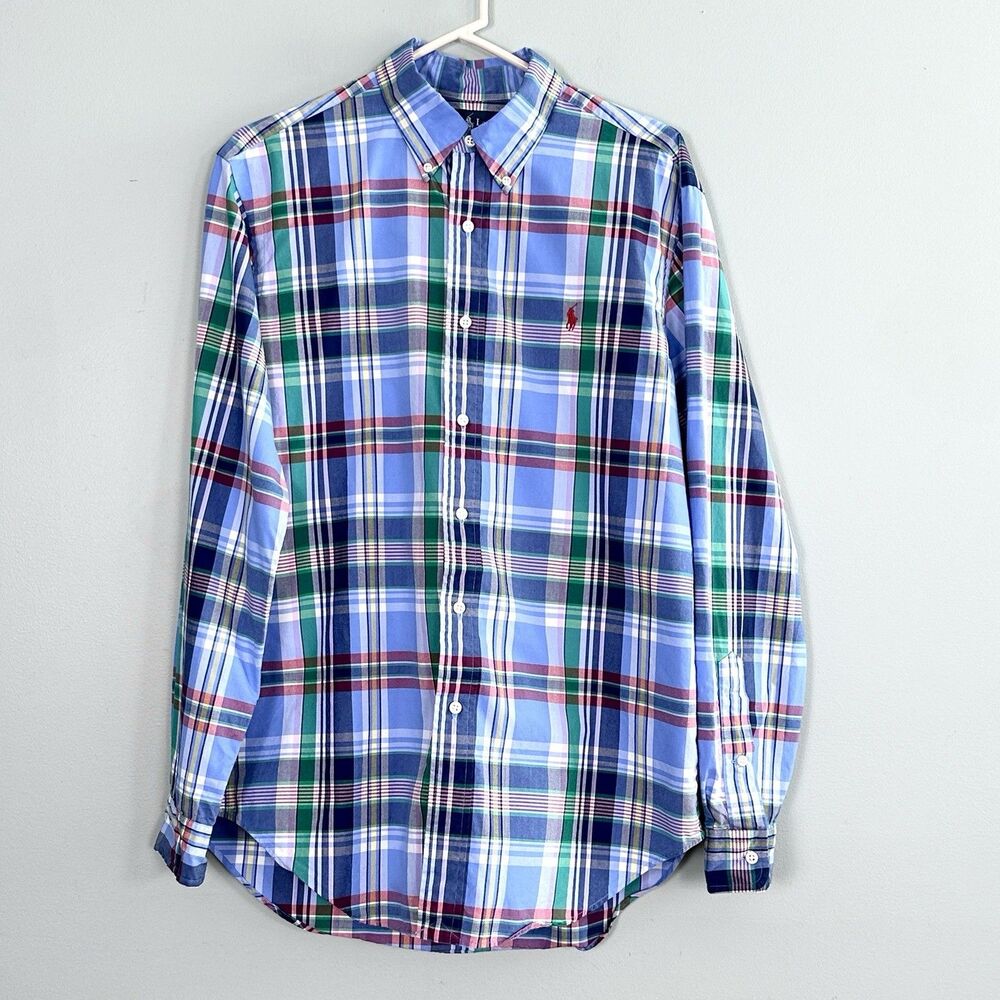 Ralph Lauren Button Down Shirts Mens Medium Cotton Classic Fit Lot of 3 - Picture 4 of 16